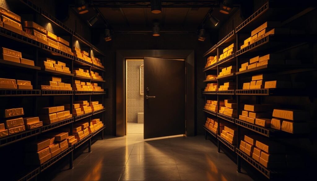 physical gold storage