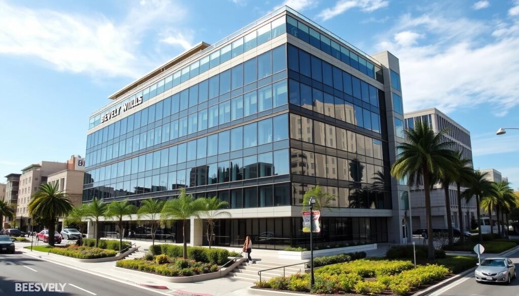 office building in beverly hills - realistic looking office building in beverly hills - realistic looking