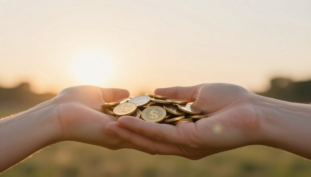 gold investment representing financial security